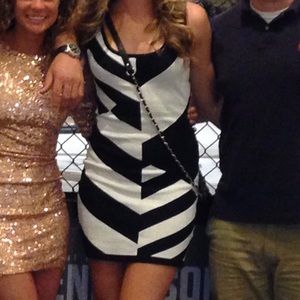 Black and White Cocktail Dress